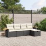 5-teiliges Gartenmöbel-Set und Kissen aus synthetischem Rattan schwarz von , Gartensets - Ref: Foro24-3265501, Preis: 326,88 ...