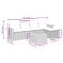 Set aus 6-teiligen Gartensofas und Kissen Kunstrattan schwarz von , Gartensets - Ref: Foro24-3265508, Preis: 372,12 €, Rabatt: %