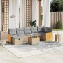 Set Gartensofas mit beigen Kissen Mix 8 Stück PE Rattan von , Gartensets - Ref: Foro24-3265756, Preis: 550,28 €, Rabatt: %