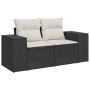 Set aus 6-teiligen Gartensofas und Kissen Kunstrattan schwarz von , Modulare Sofas für den Außenbereich - Ref: Foro24-3222295...