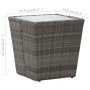 PE rattan and gray tempered glass coffee table 41.5x41.5x43 cm by vidaXL, Garden tables - Ref: Foro24-46196, Price: 56,94 €, ...