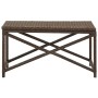 Brown synthetic rattan garden bench 80 cm by vidaXL, garden benches - Ref: Foro24-46209, Price: 65,76 €, Discount: %