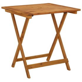 Folding garden table made of solid acacia wood 70x70x75 cm by vidaXL, Garden tables - Ref: Foro24-46348, Price: 78,93 €, Disc...