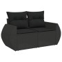 Set de muebles de jardín 5 pzas y cojines ratán sintético negro de , Conjuntos de jardín - Ref: Foro24-3221364, Precio: 351,4...