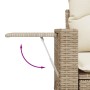 Set Gartensofas mit Kissen 13 Stück synthetisches Rattan beige von , Modulare Sofas für den Außenbereich - Ref: Foro24-322486...