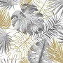 DUTCH WALLCOVERINGS Schwarze Monstera-Blätter-Tapete von DUTCH WALLCOVERINGS, Bemaltes Papier - Ref: Foro24-426236, Preis: 40...