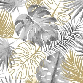 DUTCH WALLCOVERINGS Black monstera leaves wallpaper by DUTCH WALLCOVERINGS, Painted paper - Ref: Foro24-426236, Price: 40,29 ...