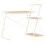 Desk with white and oak shelf 116x50x93 cm by vidaXL, Desks - Ref: Foro24-20291, Price: 104,69 €, Discount: %