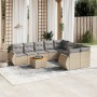 Set mit 9 Gartensofas mit beigen Kissen aus synthetischem Rattan von , Gartensets - Ref: Foro24-3224932, Preis: 618,72 €, Rab...