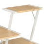 Desk with white and oak shelf 116x50x93 cm by vidaXL, Desks - Ref: Foro24-20291, Price: 104,69 €, Discount: %