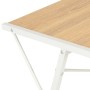 Desk with white and oak shelf 116x50x93 cm by vidaXL, Desks - Ref: Foro24-20291, Price: 104,69 €, Discount: %