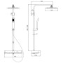 SCHÜTTE OCEAN Thermostat-Duschsystem von SCHÜTTE, Duschköpfe - Ref: Foro24-425815, Preis: 379,67 €, Rabatt: %