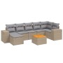 Set Gartensofas mit beigen Kissen 8 Stück PE Rattan von , Gartensets - Ref: Foro24-3225555, Preis: 566,23 €, Rabatt: %