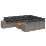 Set mit 11 Gartensofas und Kissen synthetisches Rattangrau von , Gartensets - Ref: Foro24-3225626, Preis: 706,75 €, Rabatt: %