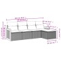 Set Gartensofas mit Kissen 5 Stück synthetisches Rattangrau von , Gartensets - Ref: Foro24-3227600, Preis: 317,76 €, Rabatt: %