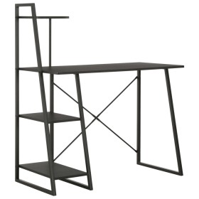 Desk with black shelf 102x50x117 cm by vidaXL, Desks - Ref: Foro24-20283, Price: 106,89 €, Discount: %