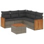 Set de muebles de jardín 6 pzas y cojines ratán sintético gris de , Conjuntos de jardín - Ref: Foro24-3227649, Precio: 403,57...