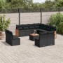 Set Gartensofas 12 Stück Kissen synthetisches Rattan schwarz von , Gartensets - Ref: Foro24-3227770, Preis: 684,73 €, Rabatt: %