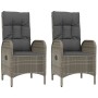 Garden chairs 2 units gray synthetic rattan by vidaXL, Garden chairs - Ref: Foro24-46219, Price: 420,41 €, Discount: %