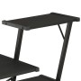 Black desk with bookshelf 116x50x93 cm by vidaXL, Desks - Ref: Foro24-20288, Price: 63,45 €, Discount: %