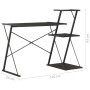 Black desk with bookshelf 116x50x93 cm by vidaXL, Desks - Ref: Foro24-20288, Price: 63,45 €, Discount: %