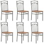 Dining chairs 6 units brown MDF by vidaXL, dining chairs - Ref: Foro24-281397, Price: 173,54 €, Discount: %