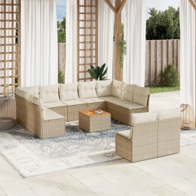 Garden sofa set 12 pieces and brown synthetic rattan cushions by , Garden sets - Ref: Foro24-3256219, Price: 780,17 €, Discou...