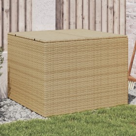 Beige synthetic rattan garden storage box 291L by , Outdoor storage boxes - Ref: Foro24-365339, Price: 131,99 €, Discount: %