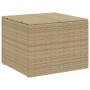 Beige synthetic rattan garden storage box 291L by , Outdoor storage boxes - Ref: Foro24-365339, Price: 131,43 €, Discount: %