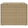 Beige synthetic rattan garden storage box 291L by , Outdoor storage boxes - Ref: Foro24-365339, Price: 131,43 €, Discount: %