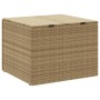 Beige synthetic rattan garden storage box 291L by , Outdoor storage boxes - Ref: Foro24-365339, Price: 131,43 €, Discount: %