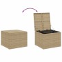 Aufbewahrungsbox für den Garten Kunstrattan beige Mischung 291L von , Aufbewahrungsboxen für den Außenbereich - Ref: Foro24-3...