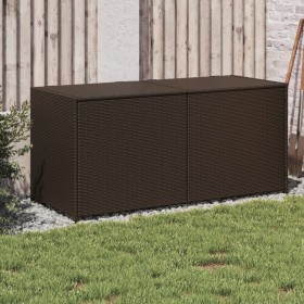 Brown synthetic rattan garden storage box 283L by , Outdoor storage boxes - Ref: Foro24-365313, Price: 123,99 €, Discount: %