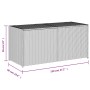 Brown synthetic rattan garden storage box 283L by , Outdoor storage boxes - Ref: Foro24-365313, Price: 122,85 €, Discount: %