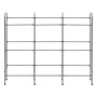 Storage shelving for 9 boxes silver steel 145x33x116 cm by vidaXL, Industrial shelving - Ref: Foro24-285214, Price: 61,33 €, ...