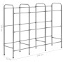 Storage shelving for 9 boxes silver steel 145x33x116 cm by vidaXL, Industrial shelving - Ref: Foro24-285214, Price: 61,33 €, ...