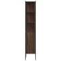 Engineered wood brown oak bathroom cabinet 33x33x185.5 cm by , Dressing tables - Ref: Foro24-842475, Price: 77,38 €, Discount: %