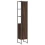 Armario de baño madera ingeniería marrón roble 33x33x185,5 cm de , Tocadores - Ref: Foro24-842475, Precio: 77,38 €, Descuento: %