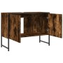 Bathroom vanity cabinet in smoked oak engineered wood, 80x33x60 cm. by , Dressing tables - Ref: Foro24-842463, Price: 64,37 €...