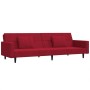 2-Sitzer-Schlafsofa mit zwei roten Samtkissen von , Sofas - Ref: Foro24-375820, Preis: 251,70 €, Rabatt: %