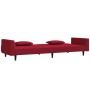 2-Sitzer-Schlafsofa mit zwei roten Samtkissen von , Sofas - Ref: Foro24-375820, Preis: 251,70 €, Rabatt: %