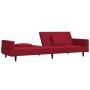 2-Sitzer-Schlafsofa mit zwei roten Samtkissen von , Sofas - Ref: Foro24-375820, Preis: 251,70 €, Rabatt: %