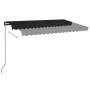 Manual retractable awning in anthracite gray, 450x350 cm. by , Awnings - Ref: Foro24-3069199, Price: 405,47 €, Discount: %