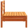 Garden sofas without armrests 2 units solid pine brown wax by , Modular outdoor sofas - Ref: Foro24-838002, Price: 83,99 €, D...