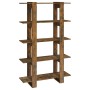 Shelving unit/space divider in smoked oak color, 100x30x160cm. by , Bookcases and shelves - Ref: Foro24-813560, Price: 75,42 ...