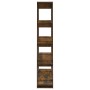 Shelving unit/space divider in smoked oak color, 100x30x160cm. by , Bookcases and shelves - Ref: Foro24-813560, Price: 75,42 ...