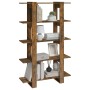 Shelving unit/space divider in smoked oak color, 100x30x160cm. by , Bookcases and shelves - Ref: Foro24-813560, Price: 75,42 ...