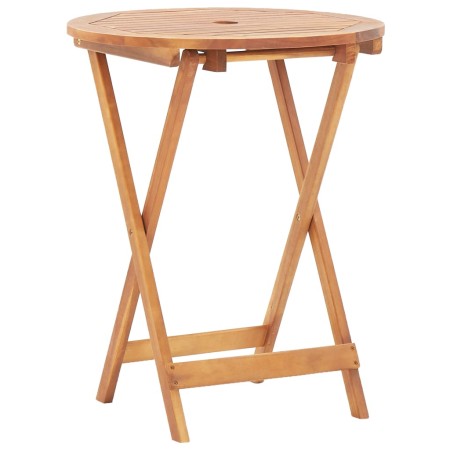 Mesa plegable de jardín de madera maciza de acacia 60x75 cm de vidaXL, Mesas de jardín - Ref: Foro24-46346, Precio: 60,26 €, ...