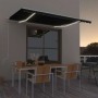 Automatic awning with wind sensor LED anthracite gray 400x350 cm by , Awnings - Ref: Foro24-3068994, Price: 698,58 €, Discoun...