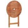 Mesa plegable de jardín de madera maciza de acacia 60x75 cm de vidaXL, Mesas de jardín - Ref: Foro24-46346, Precio: 60,26 €, ...